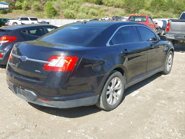 1FAHP2EW8AG139461 - 2010 FORD TAURUS SEL BLACK photo 4