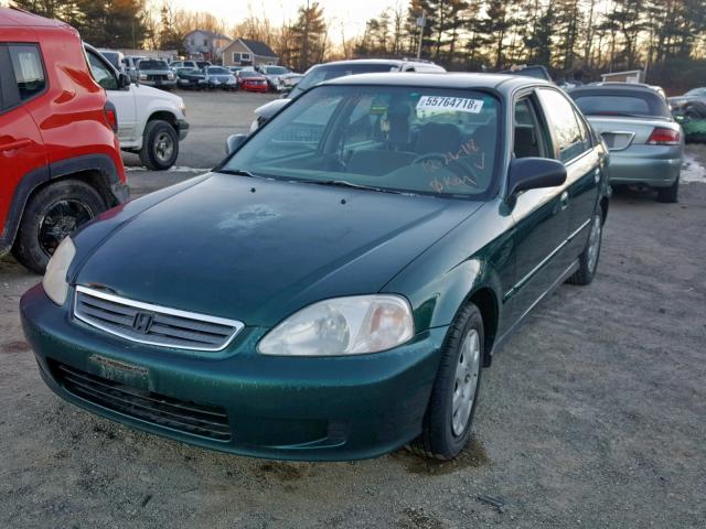 2HGEJ6617YH569054 - 2000 HONDA CIVIC BASE Yaşıl foto 2