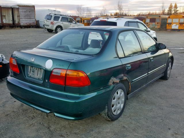 2HGEJ6617YH569054 - 2000 HONDA CIVIC BASE Yaşıl foto 4