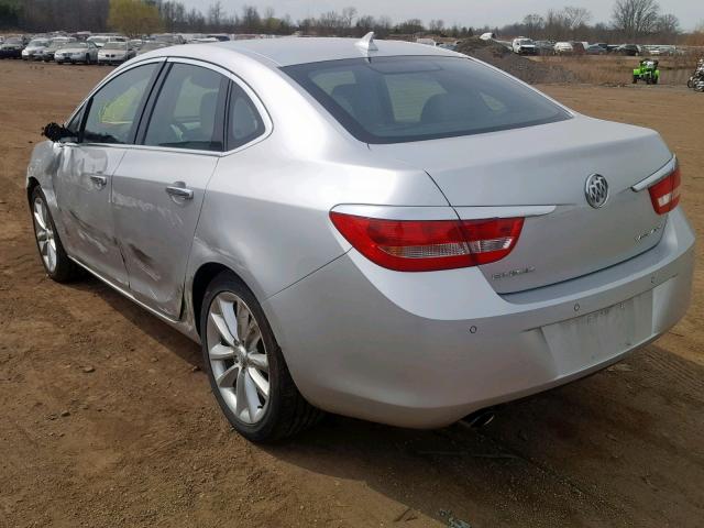 1G4PR5SK7E4172666 - 2014 BUICK VERANO CON SILVER photo 3