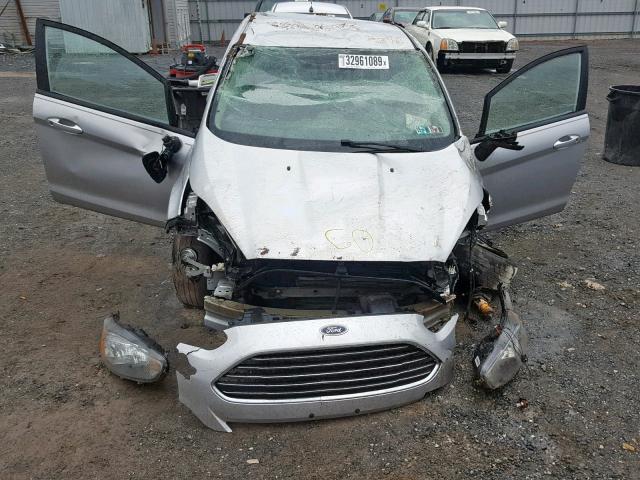 3FADP4TJ4EM130723 - 2014 FORD FIESTA S SILVER photo 9