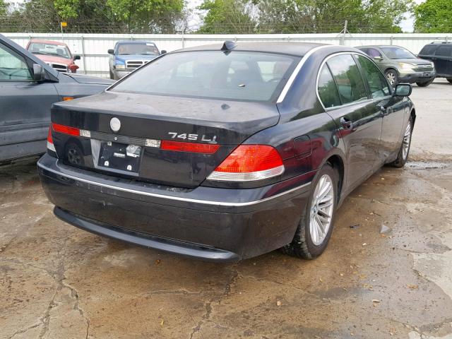 WBAGN63535DS59864 - 2005 BMW 745 LI BLACK photo 4