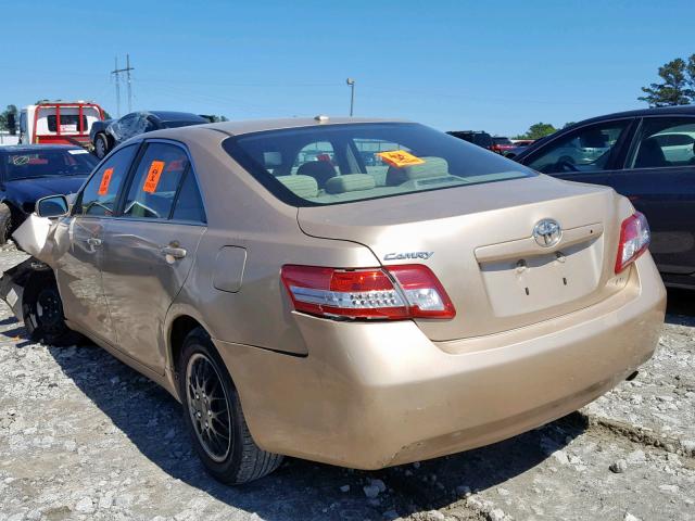 4T1BF3EK0BU770919 - 2011 TOYOTA CAMRY BASE GOLD photo 3