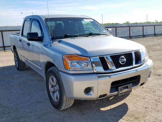 1N6BA0EK5CN309807 - 2012 NISSAN TITAN S SILVER photo 1