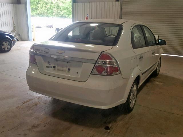 KL1TD5DE4BB217196 - 2011 CHEVROLET AVEO LS WHITE photo 4