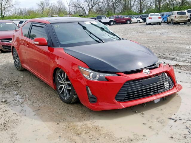 JTKJF5C71E3070405 - 2014 TOYOTA SCION TC RED photo 1