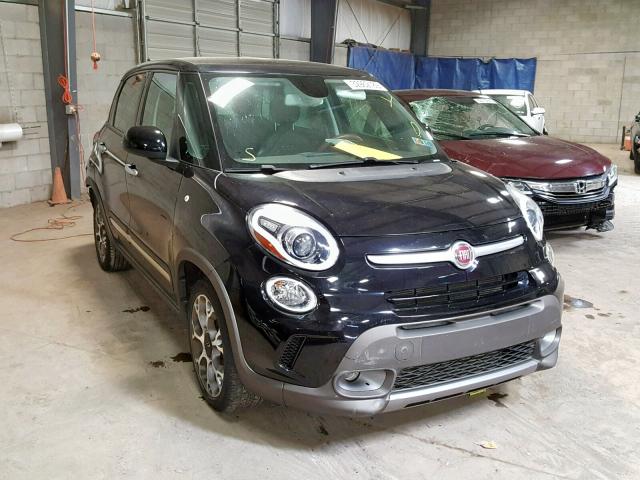 ZFBCFADH0EZ022734 - 2014 FIAT 500L TREKK BLACK photo 1