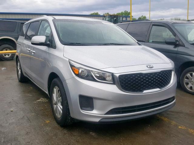 KNDMB5C16G6131681 - 2016 KIA SEDONA LX SILVER photo 1