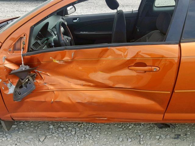 1G1AL15F877264429 - 2007 CHEVROLET COBALT LT ORANGE photo 10