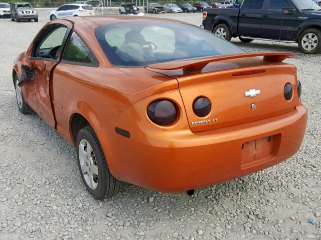 1G1AL15F877264429 - 2007 CHEVROLET COBALT LT ORANGE photo 3