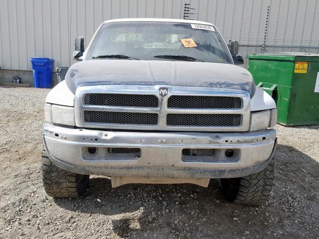 1B7KF2360XJ548135 - 1999 DODGE RAM 2500 WHITE photo 9