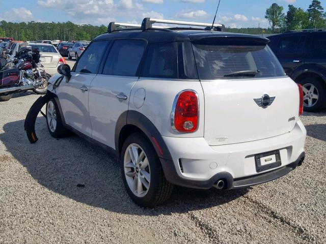 WMWZC3C52DWP21010 - 2013 MINI COOPER S C WHITE photo 3