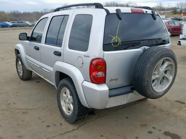 1J8GL58K82W144557 - 2002 JEEP LIBERTY LI GRAY photo 3