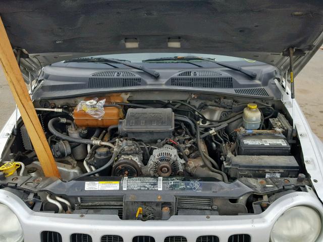 1J8GL58K82W144557 - 2002 JEEP LIBERTY LI GRAY photo 7