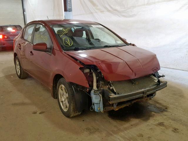 3N1AB61E98L662141 - 2008 NISSAN SENTRA 2.0 MAROON photo 1