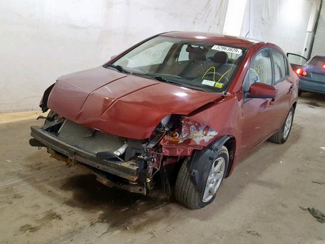 3N1AB61E98L662141 - 2008 NISSAN SENTRA 2.0 MAROON photo 2