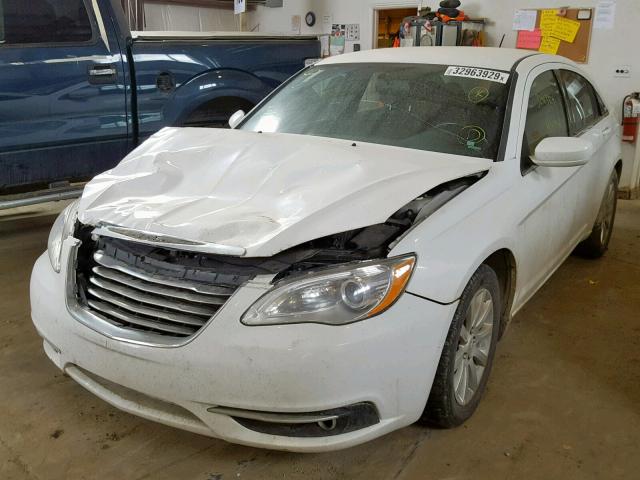 1C3CCBBB8CN282785 - 2012 CHRYSLER 200 TOURIN WHITE photo 2