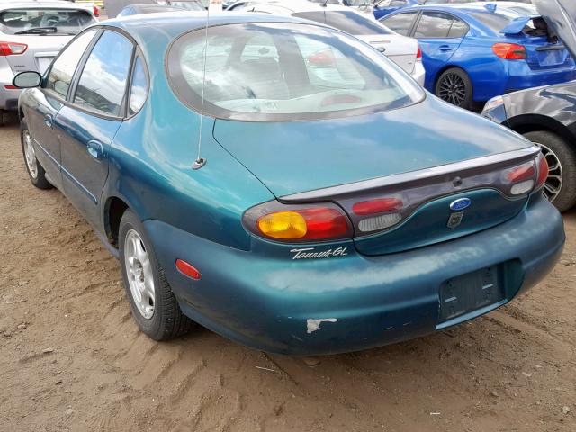 1FALP52U9VA213042 - 1997 FORD TAURUS GL GREEN photo 3