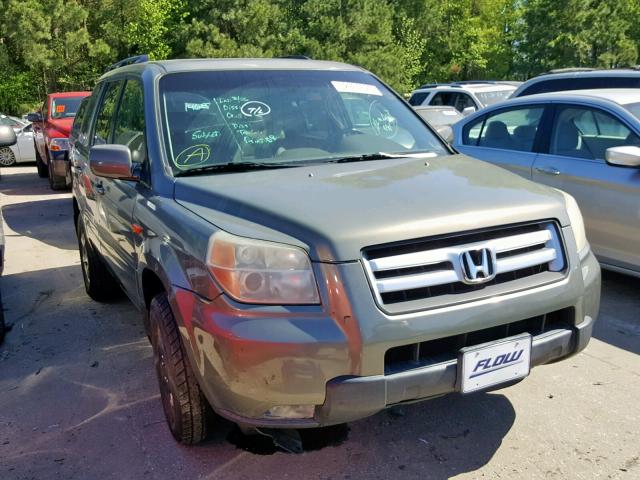 5FNYF18557B027987 - 2007 HONDA PILOT EXL GRAY photo 1