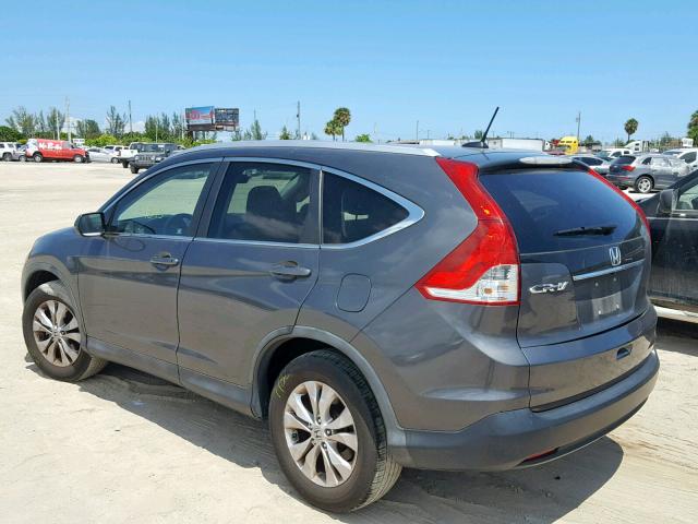 5J6RM3H76CL041941 - 2012 HONDA CR-V EXL GRAY photo 3