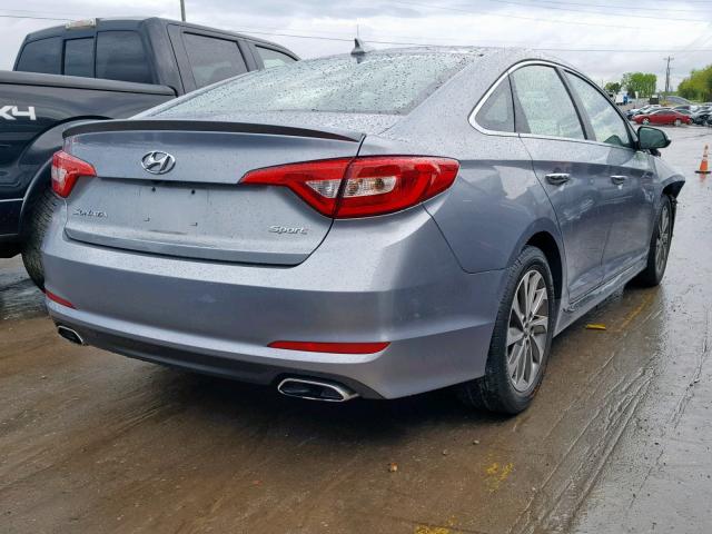 5NPE34AF0GH364925 - 2016 HYUNDAI SONATA SPO SILVER photo 4