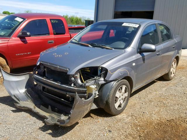 KL1TD56677B124704 - 2007 CHEVROLET AVEO BASE ნაცრისფერი ფოტო 2