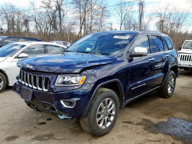 1C4RJFBG2FC171065 - 2015 JEEP GRAND CHER BLUE photo 2