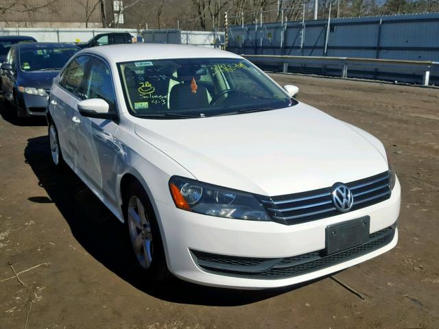 1VWBP7A35DC060654 - 2013 VOLKSWAGEN PASSAT SE WHITE photo 1