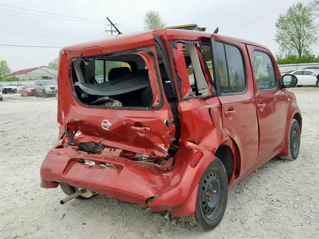 JN8AZ28R39T110811 - 2009 NISSAN CUBE BASE RED photo 4