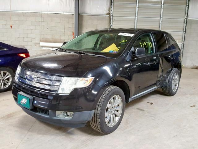 2FMDK3JC6ABB08317 - 2010 FORD EDGE SEL BLACK photo 2