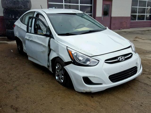 KMHCT4AEXGU979367 - 2016 HYUNDAI ACCENT SE WHITE photo 1