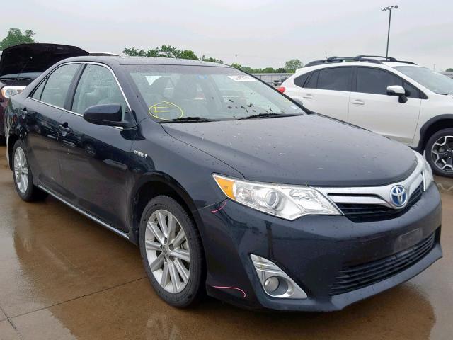 4T1BD1FK5CU041826 - 2012 TOYOTA CAMRY HYBR BLACK photo 1