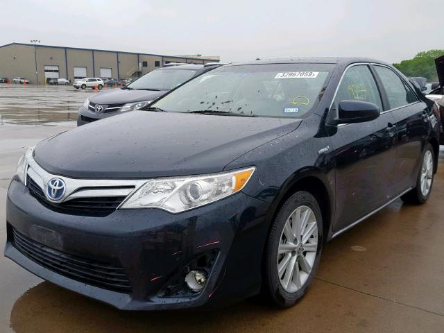 4T1BD1FK5CU041826 - 2012 TOYOTA CAMRY HYBR BLACK photo 2