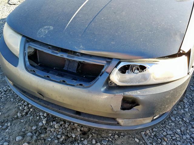 1G8AL55F77Z104832 - 2007 SATURN ION LEVEL GRAY photo 9