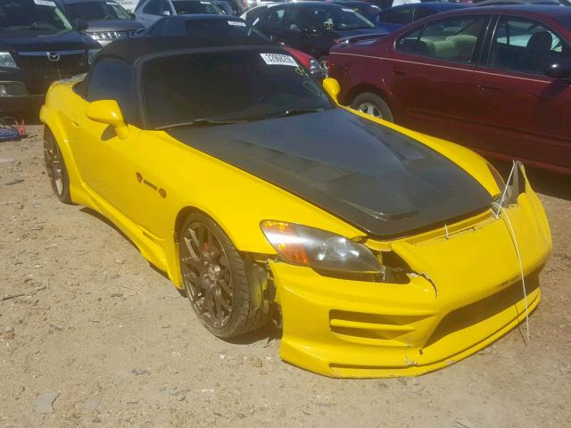 JHMAP11452T000194 - 2002 HONDA S2000 YELLOW photo 1