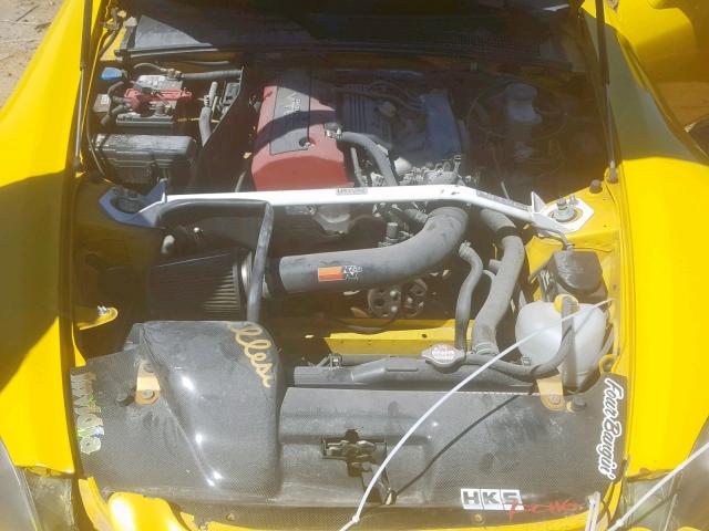 JHMAP11452T000194 - 2002 HONDA S2000 YELLOW photo 7