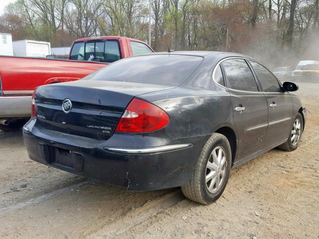 2G4WC582481175514 - 2008 BUICK LACROSSE C BLACK photo 4