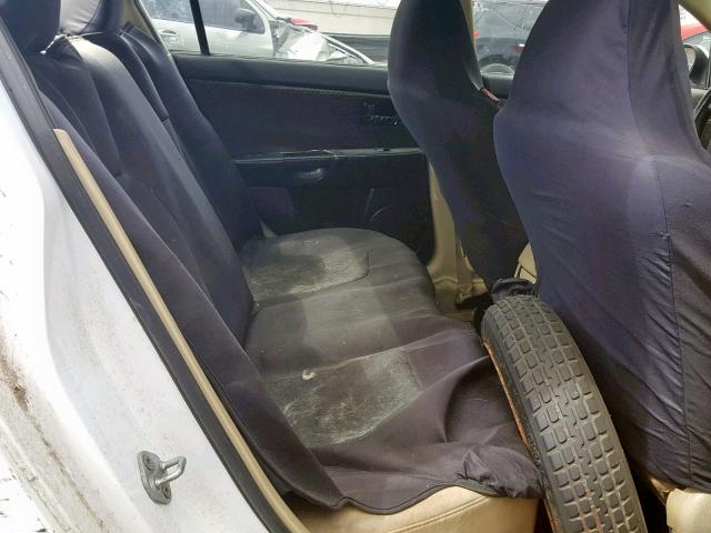 JM1BK12F041164701 - 2004 MAZDA 3 I WHITE photo 6