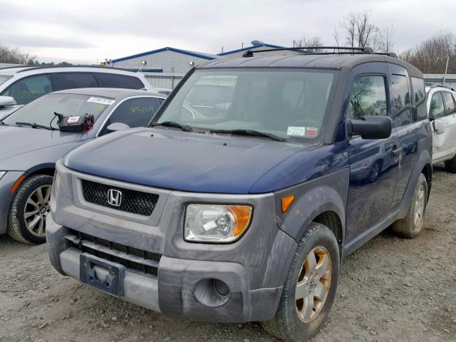 5J6YH27553L047417 - 2003 HONDA ELEMENT EX BLUE photo 2