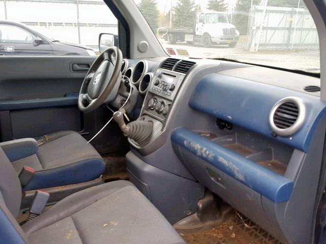 5J6YH27553L047417 - 2003 HONDA ELEMENT EX BLUE photo 5