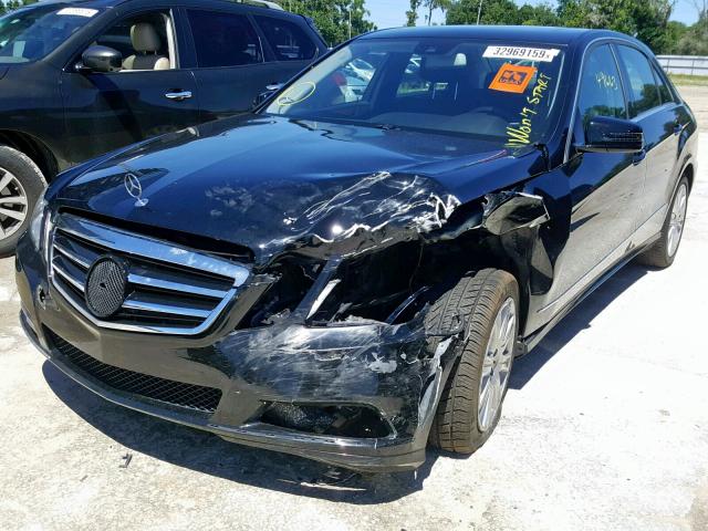 WDDHF5KB2DA697013 - 2013 MERCEDES-BENZ E 350 BLACK photo 2