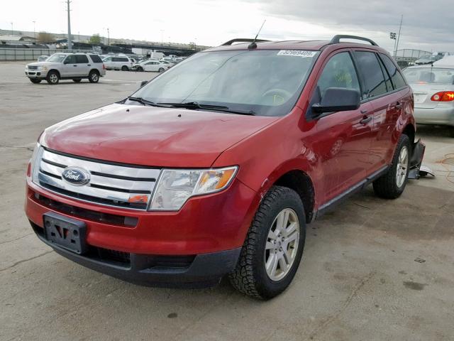 2FMDK36C98BB42724 - 2008 FORD EDGE SE RED photo 2