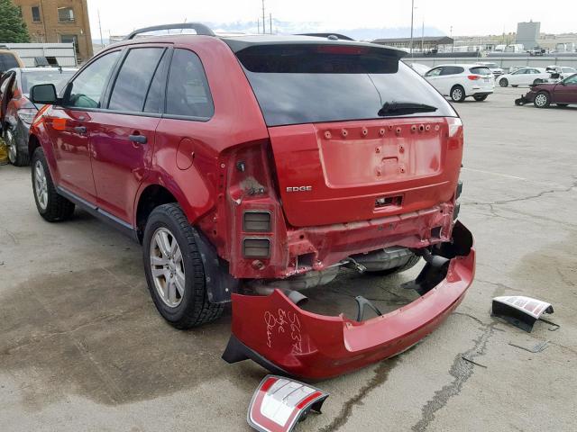 2FMDK36C98BB42724 - 2008 FORD EDGE SE RED photo 3