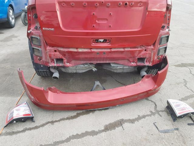 2FMDK36C98BB42724 - 2008 FORD EDGE SE RED photo 9