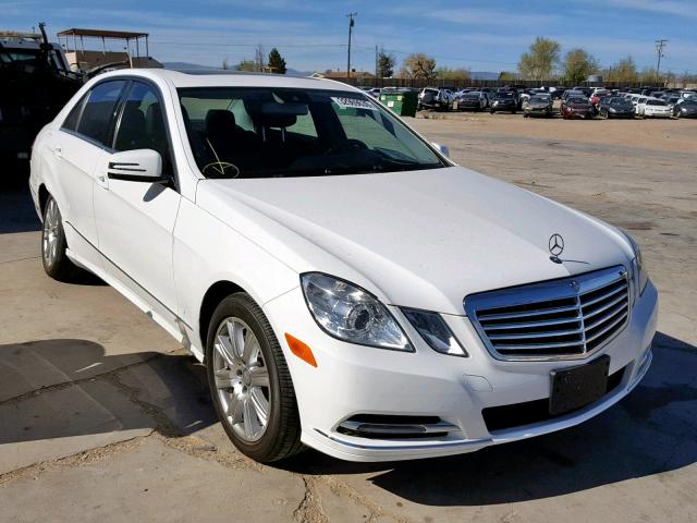 WDDHF5KB8DA739877 - 2013 MERCEDES-BENZ E 350 WHITE photo 1