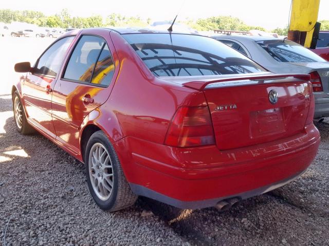 3VWPE69M93M183616 - 2003 VOLKSWAGEN JETTA WOLF RED photo 3