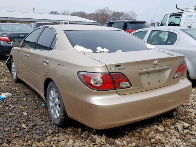 JTHBF30G120084773 - 2002 LEXUS ES 300 GOLD photo 3