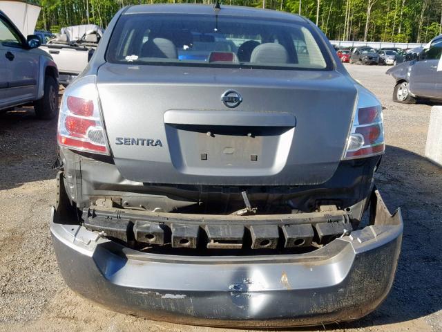 3N1AB61EX8L656980 - 2008 NISSAN SENTRA 2.0 GRAY photo 9