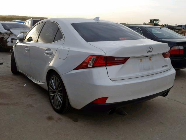 JTHBF1D29E5005618 - 2014 LEXUS IS 250 WHITE photo 3