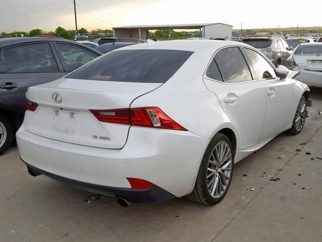 JTHBF1D29E5005618 - 2014 LEXUS IS 250 WHITE photo 4